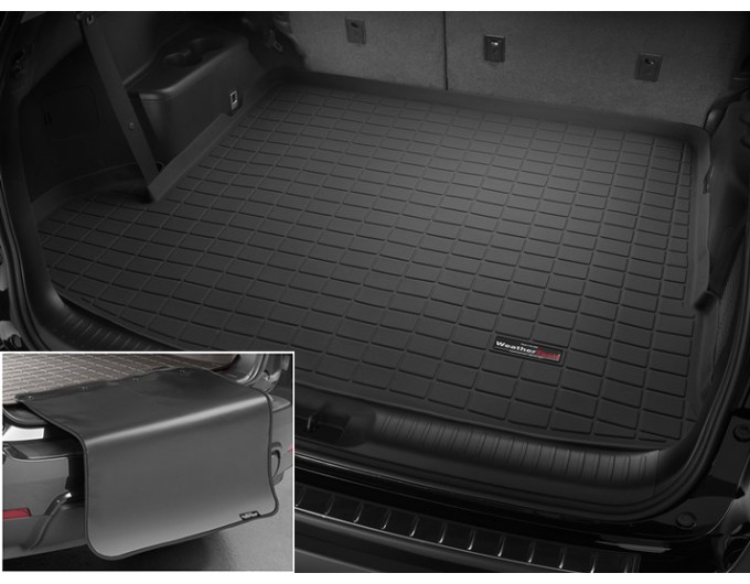 Коврик с защитой WeatherTech Black для Toyota Highlander (mkIII)(no Vacuum System)(trunk behind 2 row) 2013-2019, цена: 12 432 грн.
