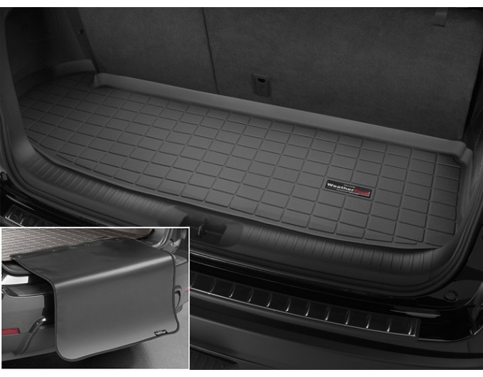 Коврик с защитой WeatherTech Black для Toyota Highlander (mkIII)(no Vacuum System)(trunk behind 3 row) 2013-2019, цена: 11 284 грн.