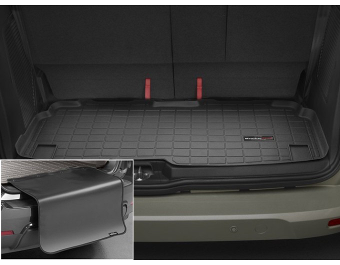 Коврик с защитой WeatherTech Black для Ford Tourneo Connect (mkII)(LWB)(7 seats)(trunk behind 3 row) 2014→, цена: 11 284 грн.