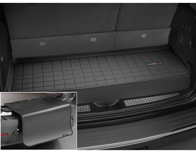 Коврик с защитой WeatherTech Black для Cadillac Escalade (mkIV); Chevrolet Tahoe (mkIV)(3 rows)(trunk behind 3 row) 2015→, цена: 11 284 грн.
