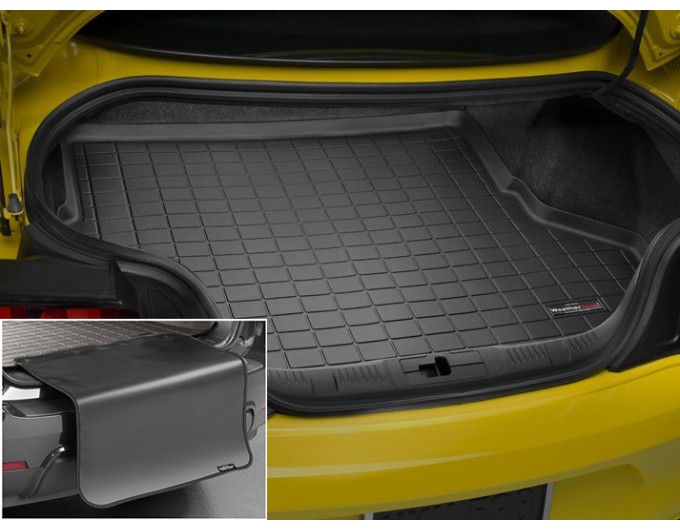 Коврик с защитой WeatherTech Black для Ford Mustang (mkVI)(no subwoofer)(trunk) 2015→, цена: 12 432 грн.