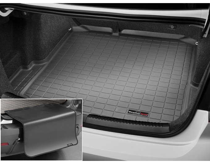 Коврик с защитой WeatherTech Black для Volkswagen Jetta (mkVI)(sedan)(TD or TDI)(trunk) 2011-2018, цена: 12 432 грн.