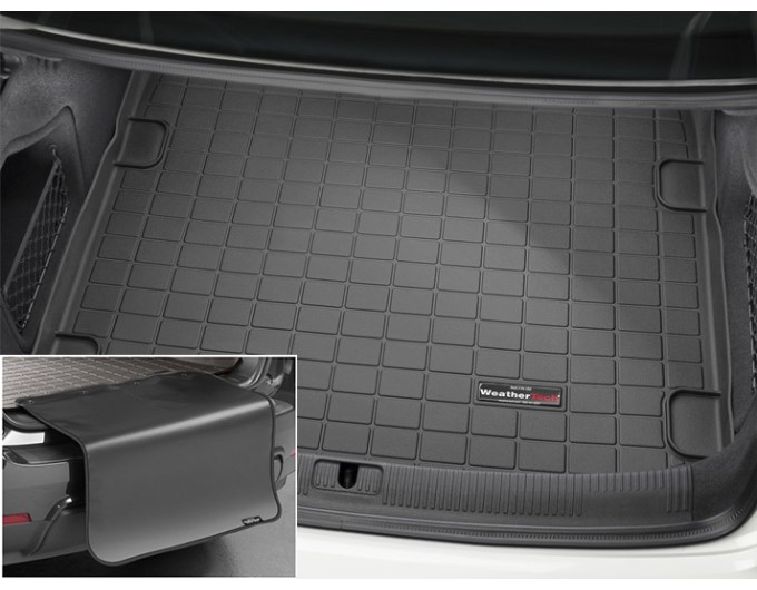 Коврик с защитой WeatherTech Black для Audi A4/S4 (B9)(sedan)(trunk) 2016→, цена: 11 853 грн.