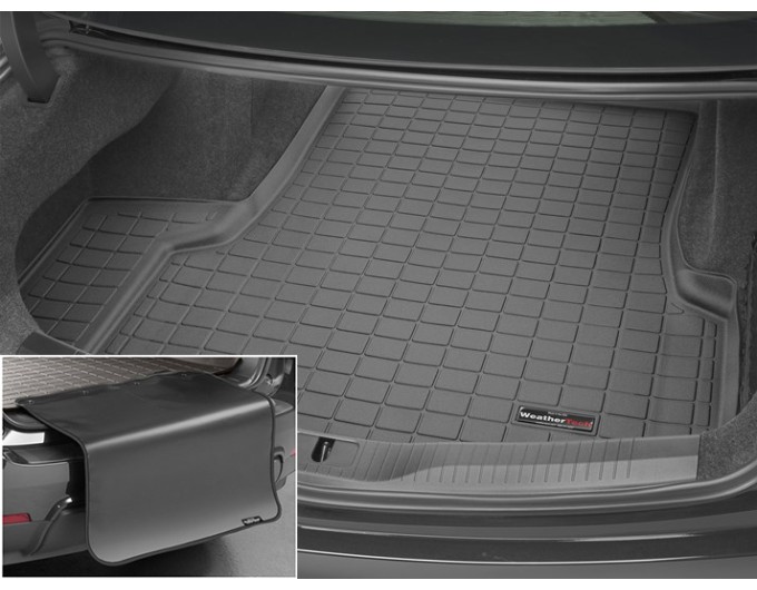Коврик с защитой WeatherTech Black для Cadillac CT6 (mkI)(not hybrid)(2-zone climate zone)(no Bose Sound)(trunk) 2016→, цена: 12 432 грн.
