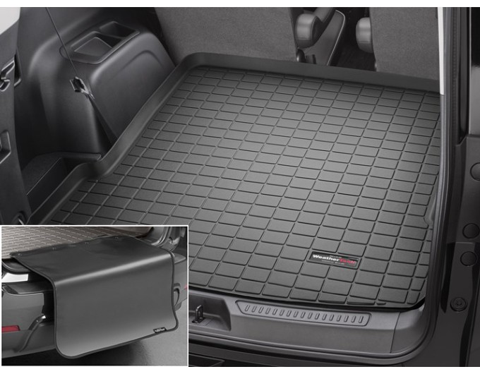 Коврик с защитой WeatherTech Black для GMC Acadia (mkII)(3 rows)(not All-Terrain)(trunk behind 2 row) 2017→, цена: 12 432 грн.
