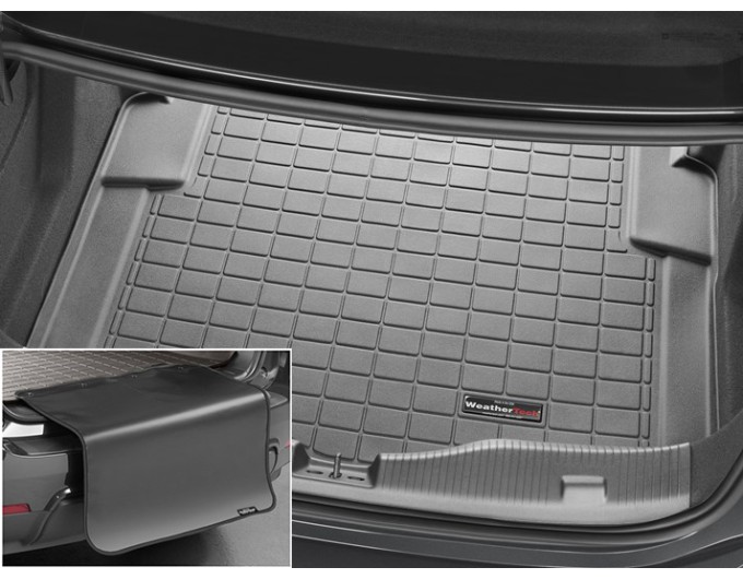 Коврик с защитой WeatherTech Black для Chevrolet Cruze (mkII)(sedan)(with spare tire)(trunk) 2016→, цена: 11 853 грн.