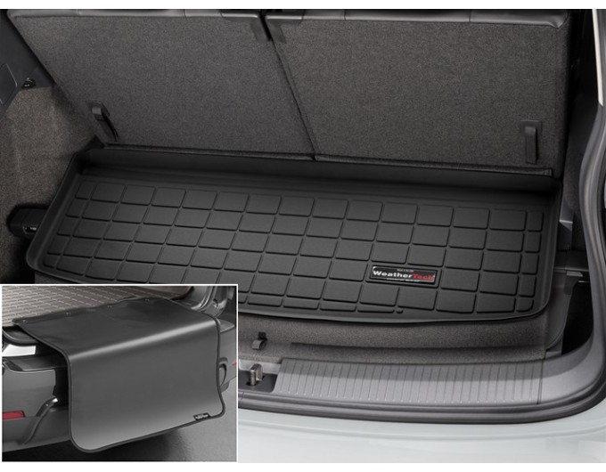 Коврик с защитой WeatherTech Black для Volkswagen Tiguan Allspace (mkI)(7 seats)(trunk behind 3 row) 2016→, цена: 11 284 грн.