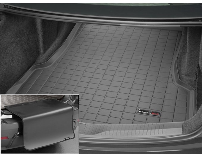 Коврик с защитой WeatherTech Black для Cadillac CT6 (mkI)(not hybrid)(4-zone climate zone)(trunk) 2016→, цена: 12 432 грн.