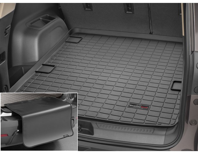 Коврик с защитой WeatherTech Black для GMC Acadia (mkII)(2 rows)(trunk behind 2 row) 2017→, цена: 12 432 грн.
