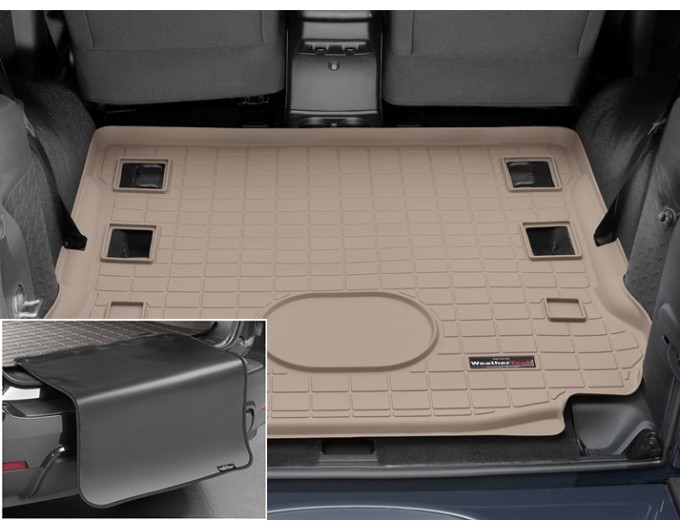 Коврик с защитой WeatherTech Beige для Jeep Wrangler (JK)(trunk behind 1 row) 2015-2018, цена: 11 853 грн.