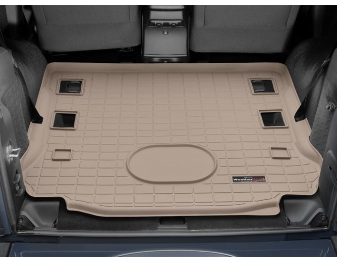 Коврик WeatherTech Beige для Jeep Wrangler (JK)(trunk behind 1 row) 2015-2018, цена: 6 625 грн.