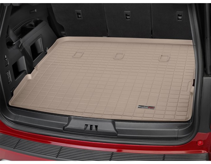 Коврик WeatherTech Beige для Ford Expedition; Lincoln Navigator (mkIV)(trunk behind 2 row) 2018→, цена: 7 732 грн.