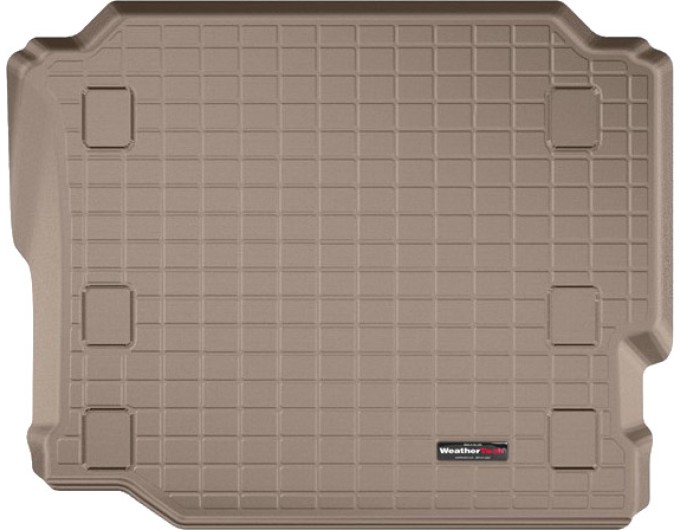 Коврик WeatherTech Beige для Jeep Wrangler (JL)(unlimited)(5 door)(not hybrid)(no subwoofer)(no flat load floor)(trunk behind 2 row) 2018→, цена: 6 625 грн.