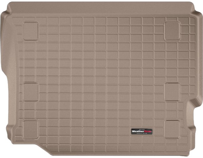 Коврик WeatherTech Beige для Jeep Wrangler (JL)(unlimited)(5 door)(not hybrid)(no subwoofer)(with flat load floor)(trunk behind 2 row) 2018→, цена: 6 625 грн.