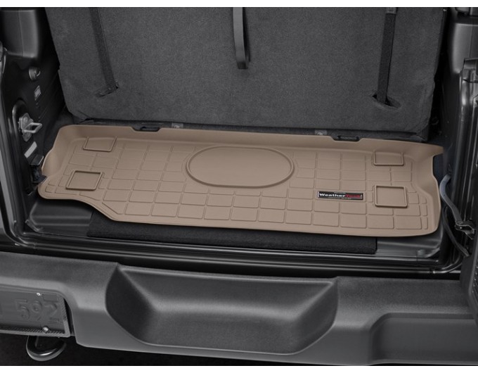 Коврик WeatherTech Beige для Jeep Wrangler (JL)(trunk behind 2 row) 2018→, цена: 5 961 грн.