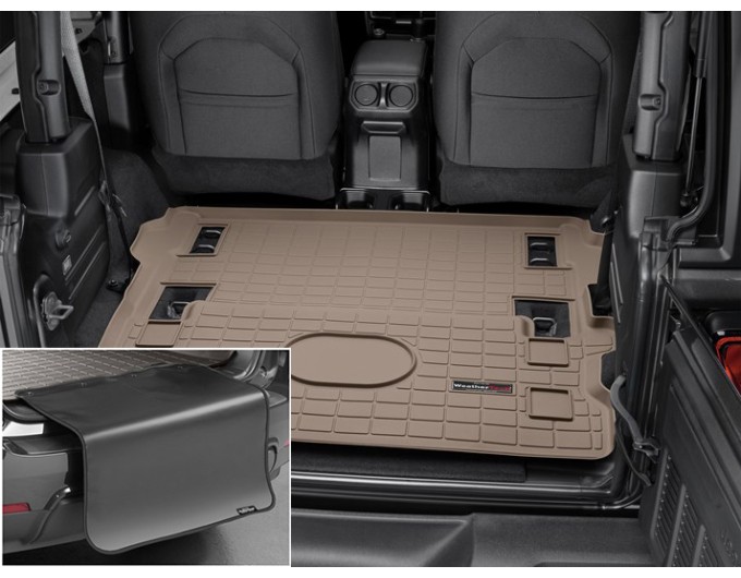 Коврик с защитой WeatherTech Beige для Jeep Wrangler (JL)(trunk behind 1 row) 2018→, цена: 11 853 грн.