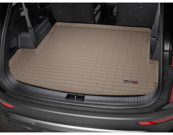Коврик WeatherTech Beige для Kia Telluride (mkI)(trunk behind 2 row) 2020→, цена: 7 290 грн.