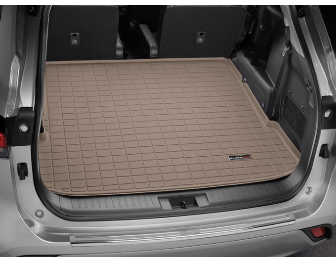 Коврик WeatherTech Beige для Toyota Highlander (mkIV)(trunk behind 2 row) 2019→, цена: 7 732 грн.