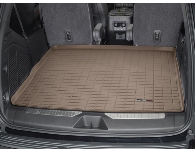 Коврик WeatherTech Beige для Cadillac Escalade (mkV); Chevrolet Tahoe (mkV); GMC Yukon (mkV)(trunk behind 3 row) 2021→, цена: 7 732 грн.