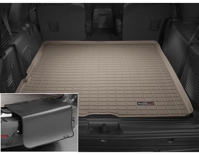 Коврик с защитой WeatherTech Beige для Ford Expedition; Lincoln Navigator (mkII-mkIII)(trunk behind 2 row) 2003-2017, цена: 13 012 грн.