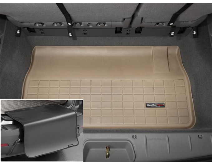 Коврик с защитой WeatherTech Beige для Dodge / Chrysler Grand Caravan (mkIV-mkV)(Stow & Go Seats)(trunk behind 3 row) 2001-2016, цена: 12 432 грн.