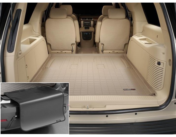 Коврик с защитой WeatherTech Beige для Cadillac Escalade ESV (mkIII); Chevrolet Suburban (mkX)(trunk behind 2 row) 2007-2014, цена: 13 012 грн.