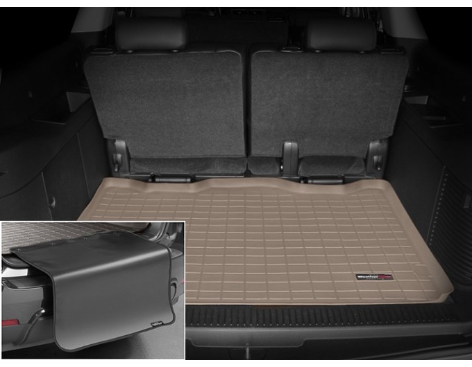 Коврик с защитой WeatherTech Beige для Cadillac Escalade ESV (mkIII); Chevrolet Suburban (mkX)(trunk behind 3 row) 2007-2014, цена: 11 853 грн.
