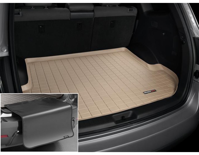 Коврик с защитой WeatherTech Beige для Hyundai Santa Fe (mkII)(2 rows)(trunk behind 2 row) 2007-2012, цена: 12 432 грн.