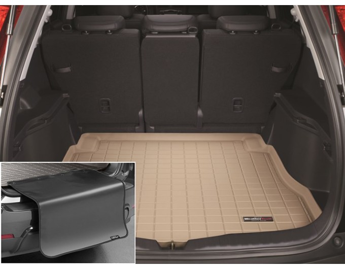 Коврик с защитой WeatherTech Beige для Honda CR-V (mkIII)(trunk behind 2 row) 2007-2012, цена: 11 853 грн.