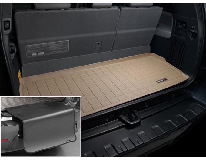 Коврик с защитой WeatherTech Beige для Toyota Sequoia (mkII)(trunk behind 3 row) 2007-2022, цена: 11 853 грн.