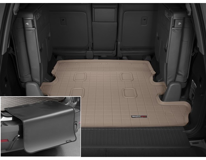 Коврик с защитой WeatherTech Beige для Toyota Land Cruiser (J200)(7 seats); Lexus LX (mkIII)(7 seats)(3 row not powered)(trunk behind 2 row) 2008→ (EU), цена: 13 012 грн.