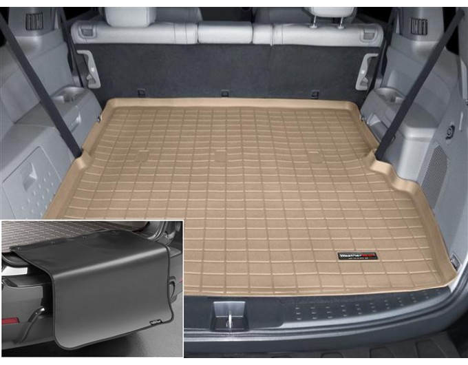 Килимок из захистом WeatherTech Beige для Honda Pilot (mkII)(trunk behind 2 row) 2009-2015, ціна: 13 448 грн.