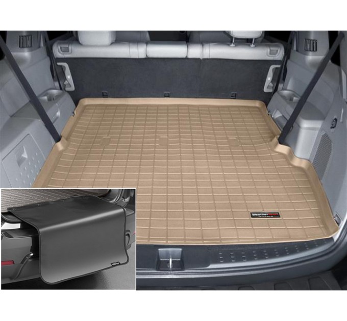 Килимок из захистом WeatherTech Beige для Honda Pilot (mkII)(trunk behind 2 row) 2009-2015, ціна: 12 432 грн.
