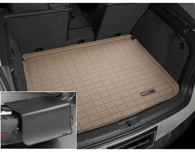 Коврик с защитой WeatherTech Beige для Volkswagen Tiguan (mkI)(with spare tire/cargo organizer)(trunk) 2007-2017, цена: 11 853 грн.