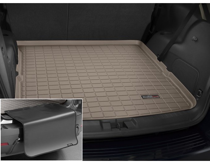 Коврик с защитой WeatherTech Beige для Fiat Freemont; Dodge Journey (mkI)(trunk behind 2 row) 2008-2020, цена: 11 853 грн.