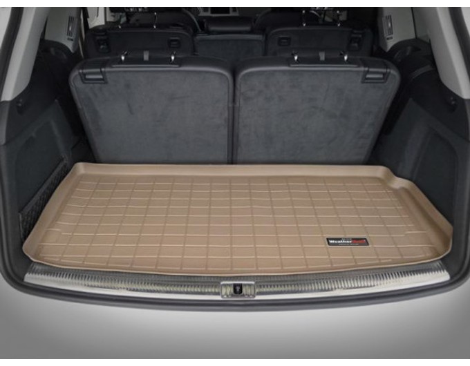 Коврик WeatherTech Beige для Audi Q7 (mkI)(trunk behind 3 row) 2005-2015, цена: 6 625 грн.