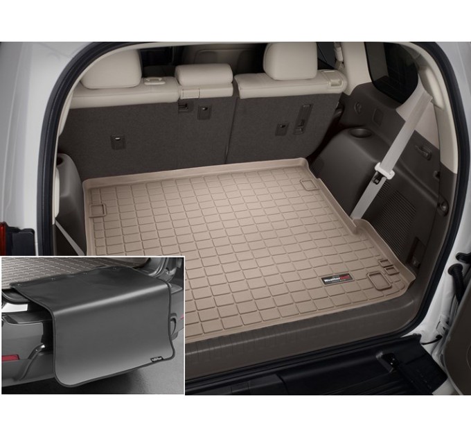 Килимок из захистом WeatherTech Beige для Toyota Land Cruiser Prado (J150)(5 door); Lexus GX (mkII)(three-zone climate)(trunk behind 2 row) 2009→, ціна: 11 099 грн.