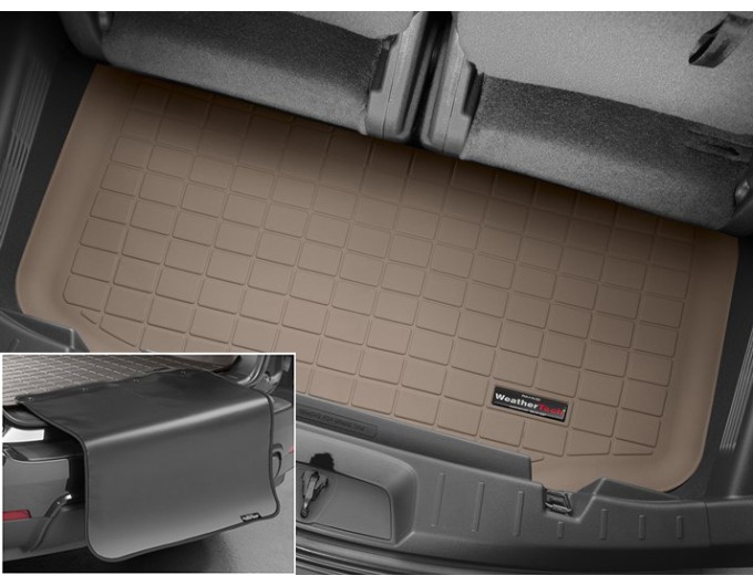 Коврик с защитой WeatherTech Beige для Ford Explorer (mkV); Lincoln MKT (mkI)(trunk behind 3 row) 2011-2019, цена: 11 853 грн.