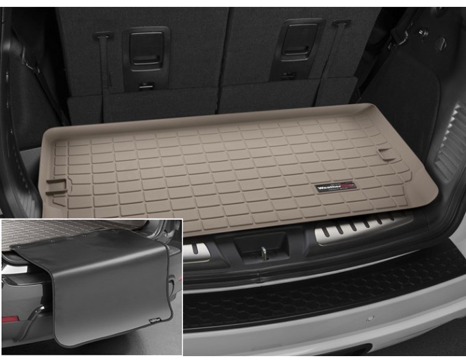 Коврик с защитой WeatherTech Beige для Dodge Durango (mkIII)(trunk behind 3 row) 2011→, цена: 11 853 грн.