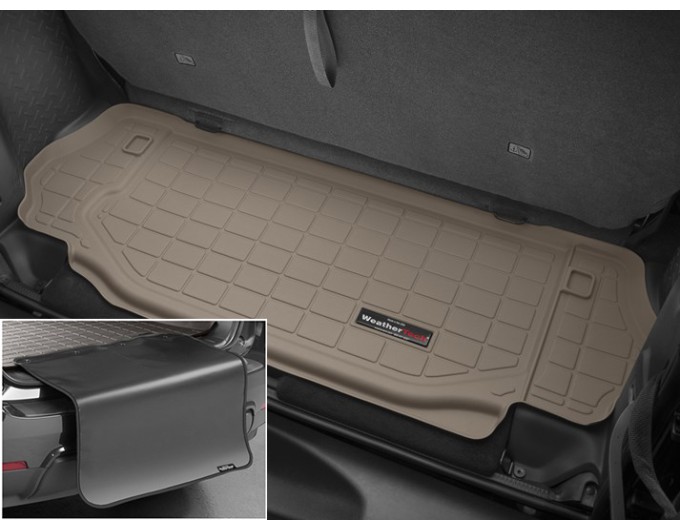 Коврик с защитой WeatherTech Beige для Jeep Wrangler (JK)(trunk behind 2 row) 2007-2014, цена: 11 284 грн.