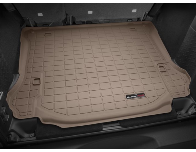 Коврик WeatherTech Beige для Jeep Wrangler (JK)(unlimited)(5 door)(trunk behind 2 row) 2011-2014, цена: 6 625 грн.