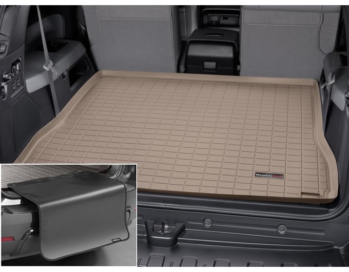 Коврик с защитой WeatherTech Beige для Toyota Sequoia (mkII)(trunk behind 2 row) 2007-2022, цена: 13 012 грн.