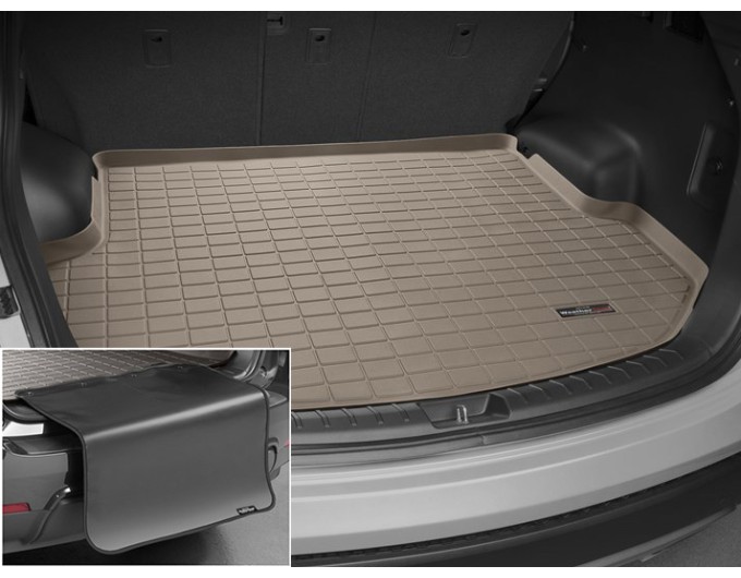 Коврик с защитой WeatherTech Beige для Hyundai Santa Fe (mkIII)(2 rows)(trunk behind 2 row) 2013-2018, цена: 12 432 грн.