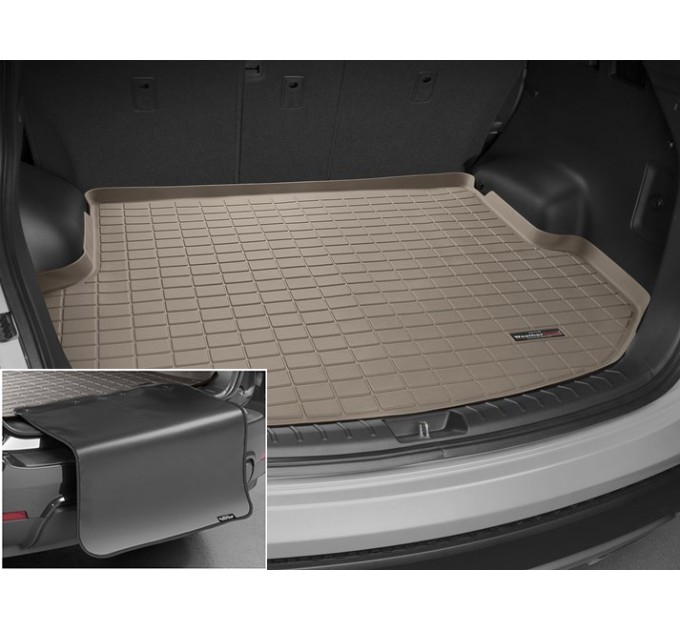 Коврик с защитой WeatherTech Beige для Hyundai Santa Fe (mkIII)(2 rows)(trunk behind 2 row) 2013-2018, цена: 11 665 грн.