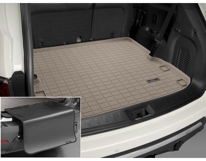 Коврик с защитой WeatherTech Beige для Nissan Pathfinder (mkIV); Infiniti QX60 / JX (mkI)(trunk behind 2 row) 2010→, цена: 12 432 грн.