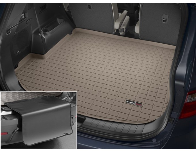 Коврик с защитой WeatherTech Beige для Hyundai Grand Santa Fe (mkIII)(trunk behind 2 row) 2013-2018, цена: 12 432 грн.