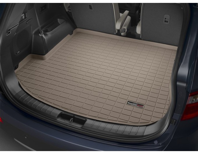 Коврик WeatherTech Beige для Hyundai Grand Santa Fe (mkIII)(trunk behind 2 row) 2013-2018, цена: 7 290 грн.
