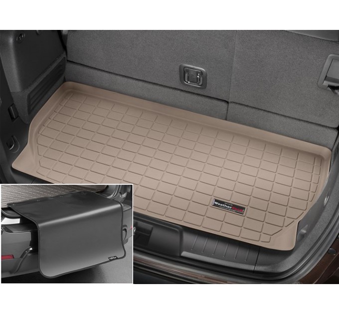 Килимок из захистом WeatherTech Beige для Chevrolet Traverse; Buick Enclave (mkI)(trunk behind 3 row) 2008-2017, ціна: 8 086 грн.