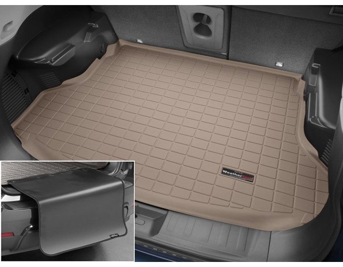Коврик с защитой WeatherTech Beige для Nissan X-Trail (mkIII)(T32) / Rogue (mkII)(not hybrid)(2 rows)(trunk behind 2 row) 2013-2021, цена: 11 853 грн.