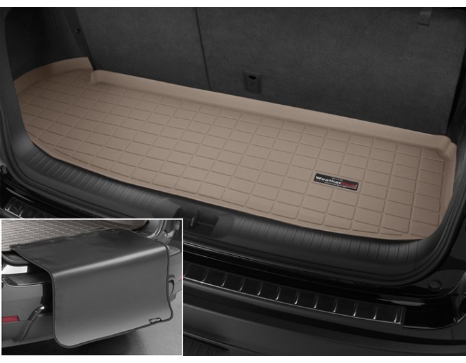 Коврик с защитой WeatherTech Beige для Toyota Highlander (mkIII)(no Vacuum System)(trunk behind 3 row) 2013-2019, цена: 11 284 грн.